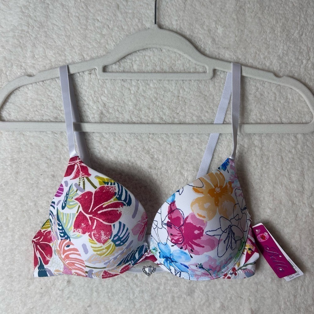 Bella Bra Womens 34B‎ Multicolor Floral Underwired Lightly Padded Bra NEW